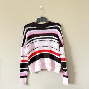 Something Navy Soft Cozy Striped Sweater
